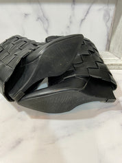 AZALEA WANG black leather boots (8)