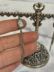 Silver earrings