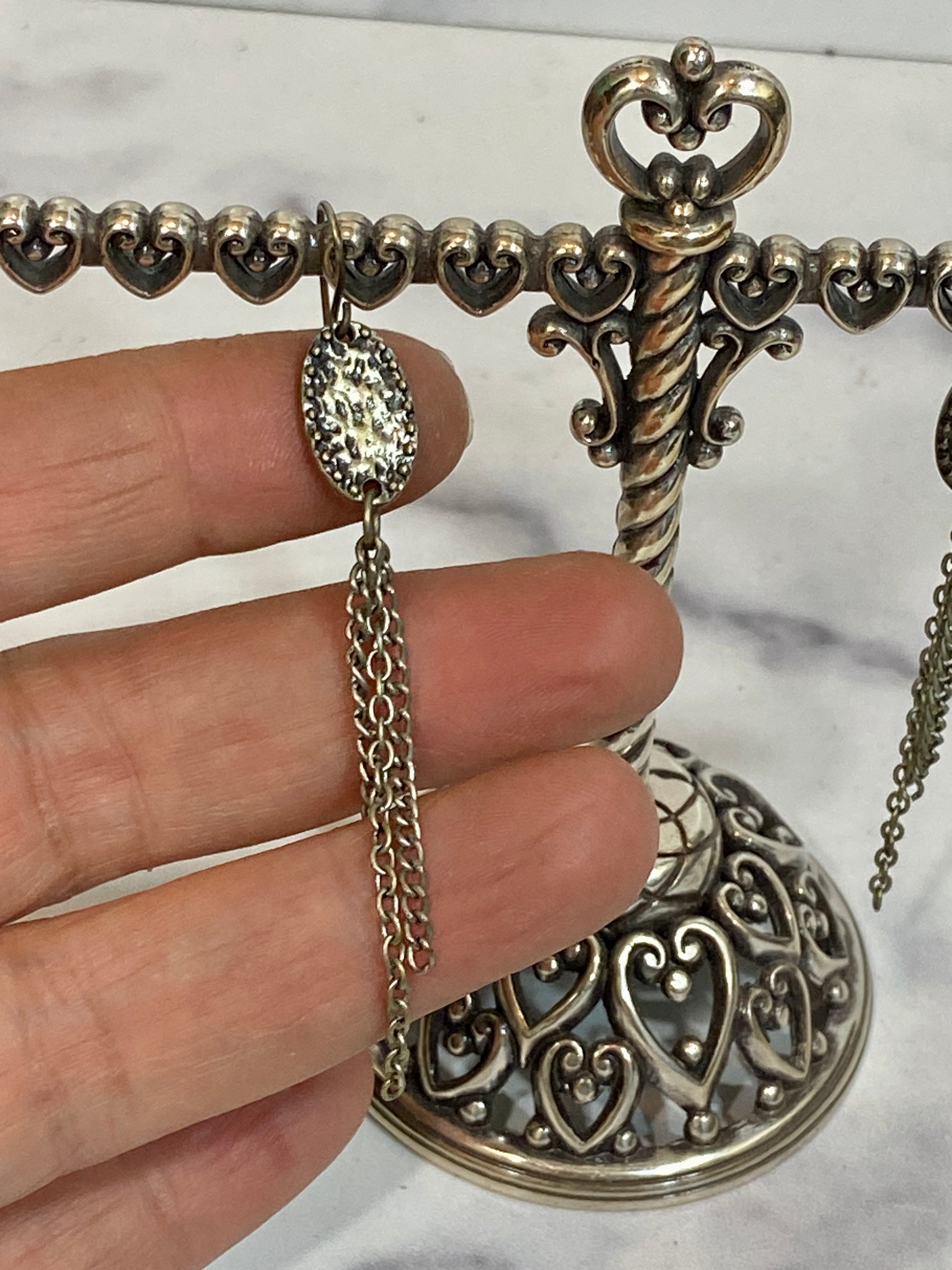 Silver earrings