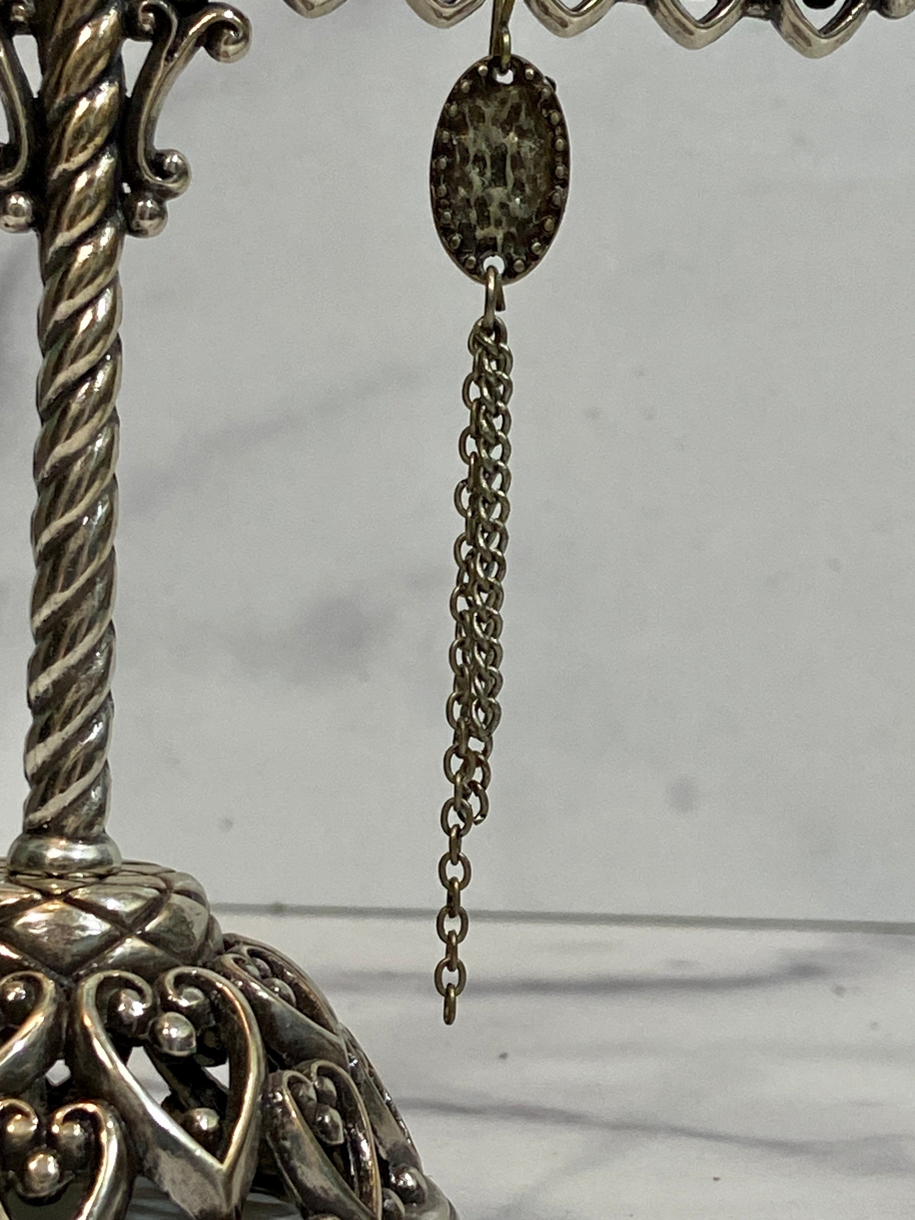 Silver earrings