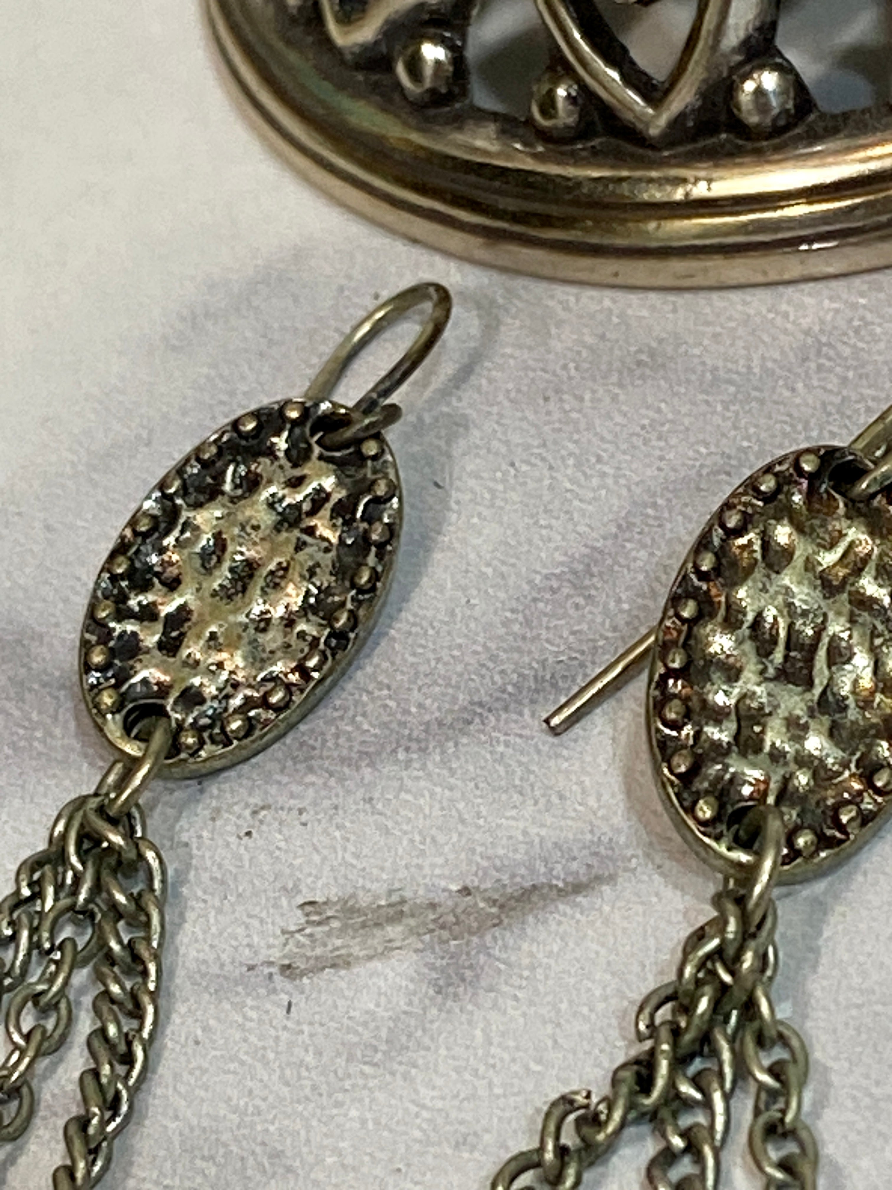 Silver earrings