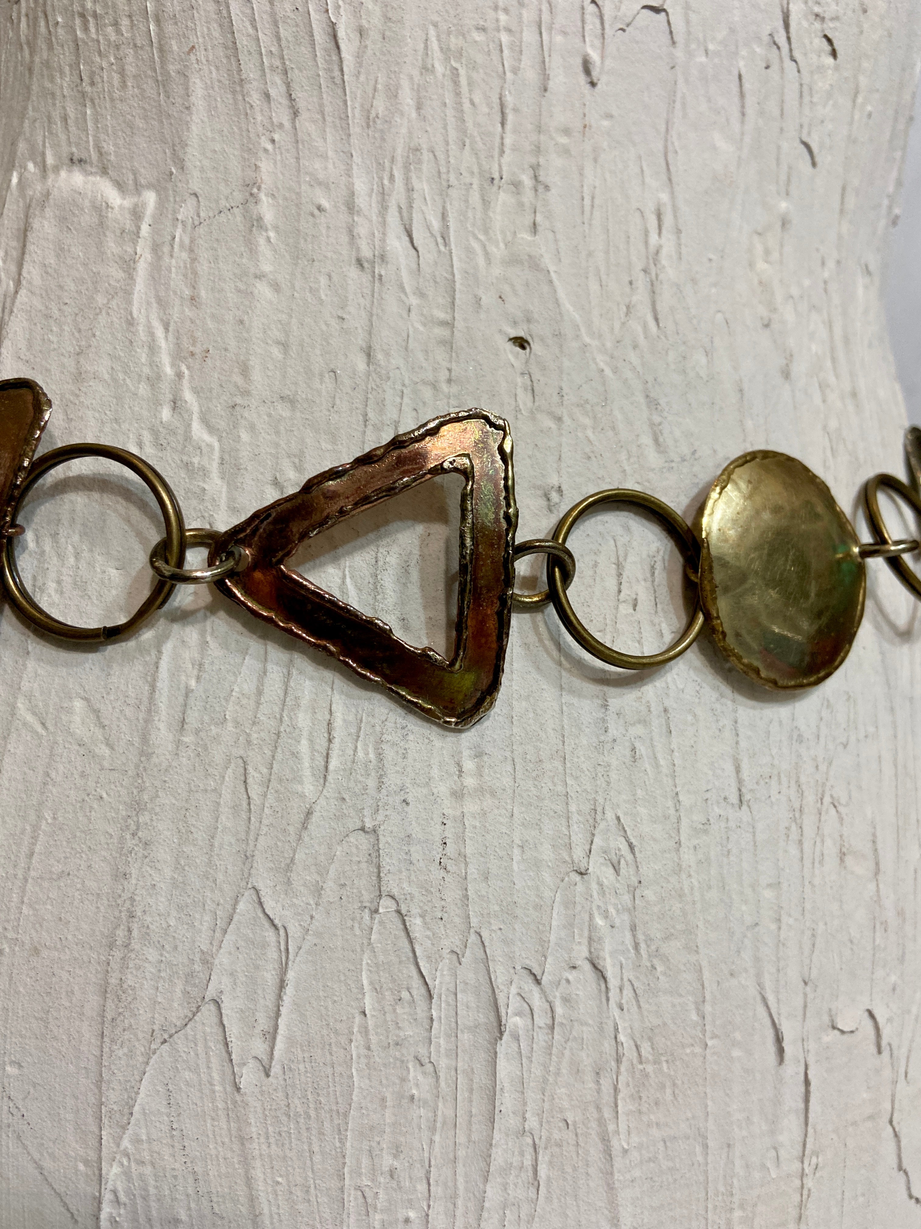 Vintage, Hammered Brass and Copper