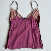00s mulberry velvet beaded cami - S/M