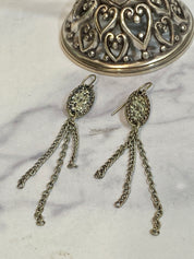 Silver earrings