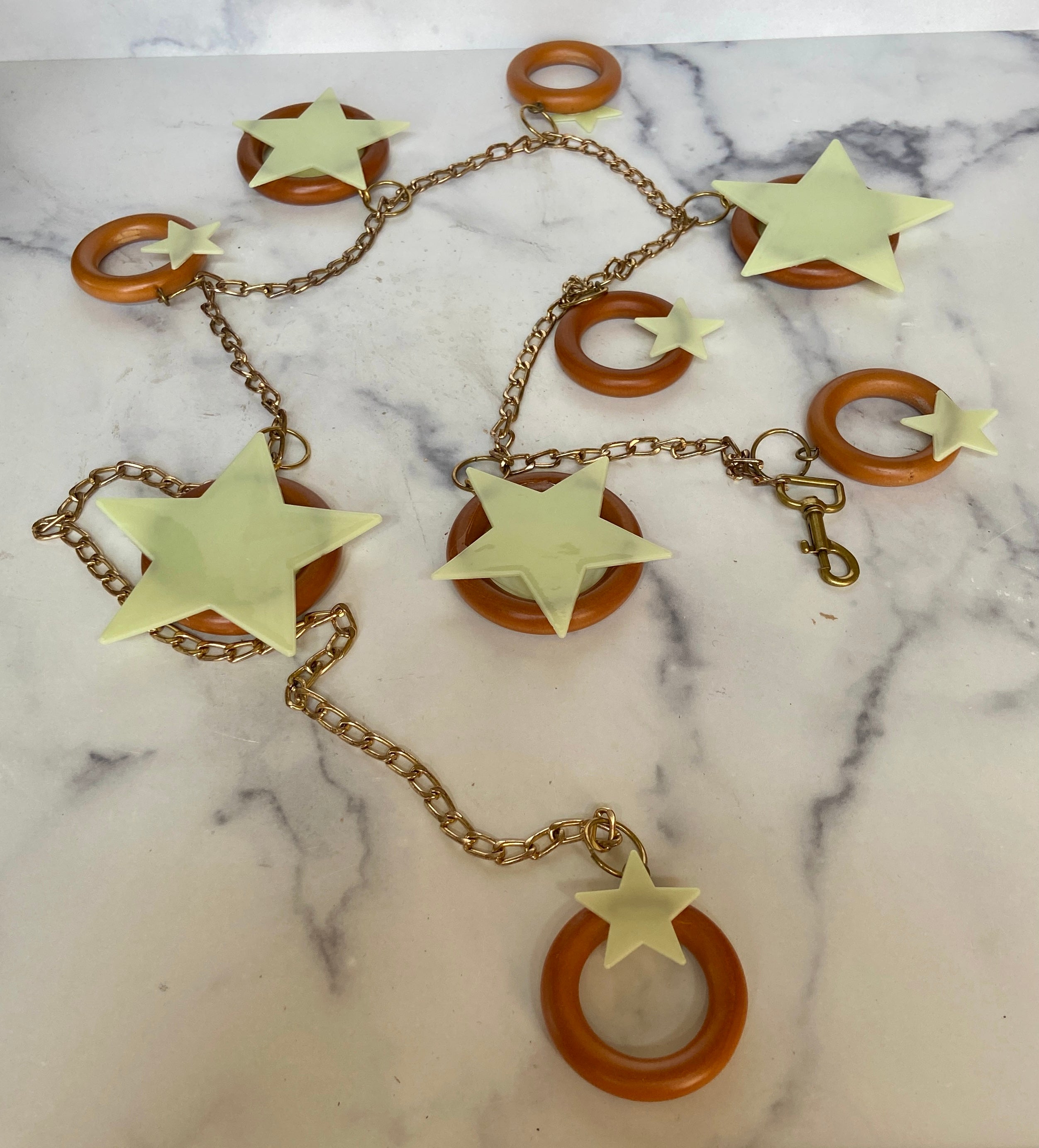 Glow in the dark star girl belt