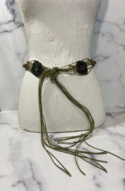 Vintage macrame belt