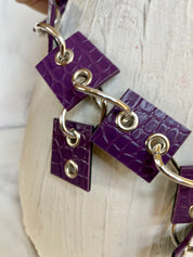 Purple wired belt