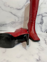 Motor Blaze red leather boots