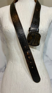 Vintage solid brass belt