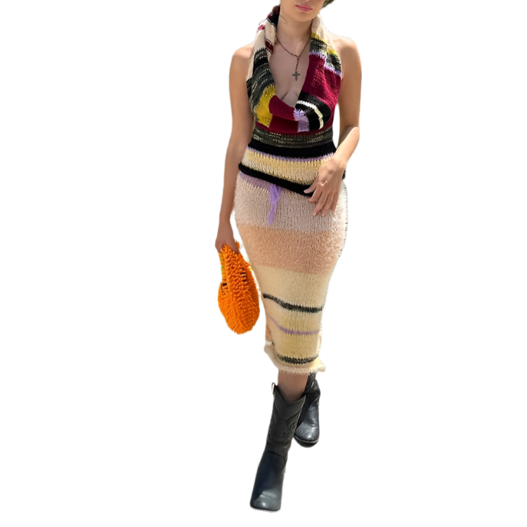 Stripe Maxi Skirt (XS-XL)