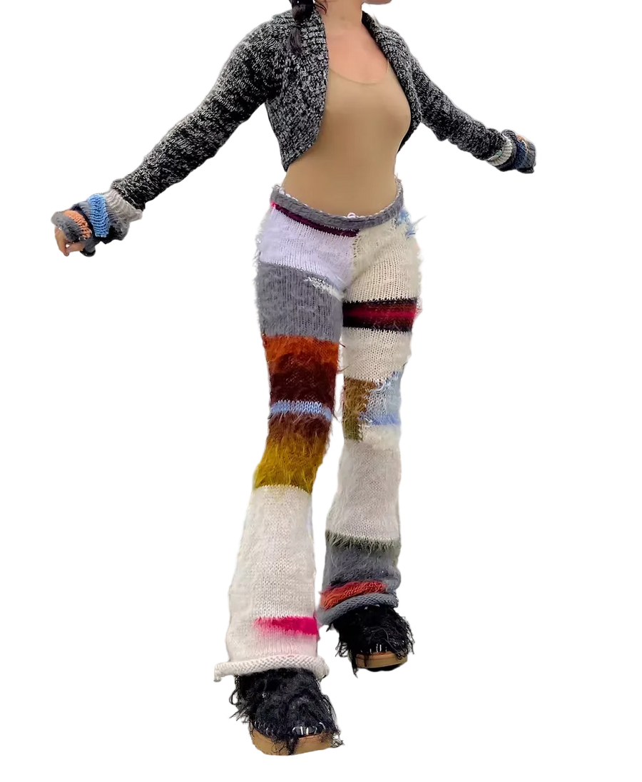 Snow Dust Patchwork Pants (XS-2XL)