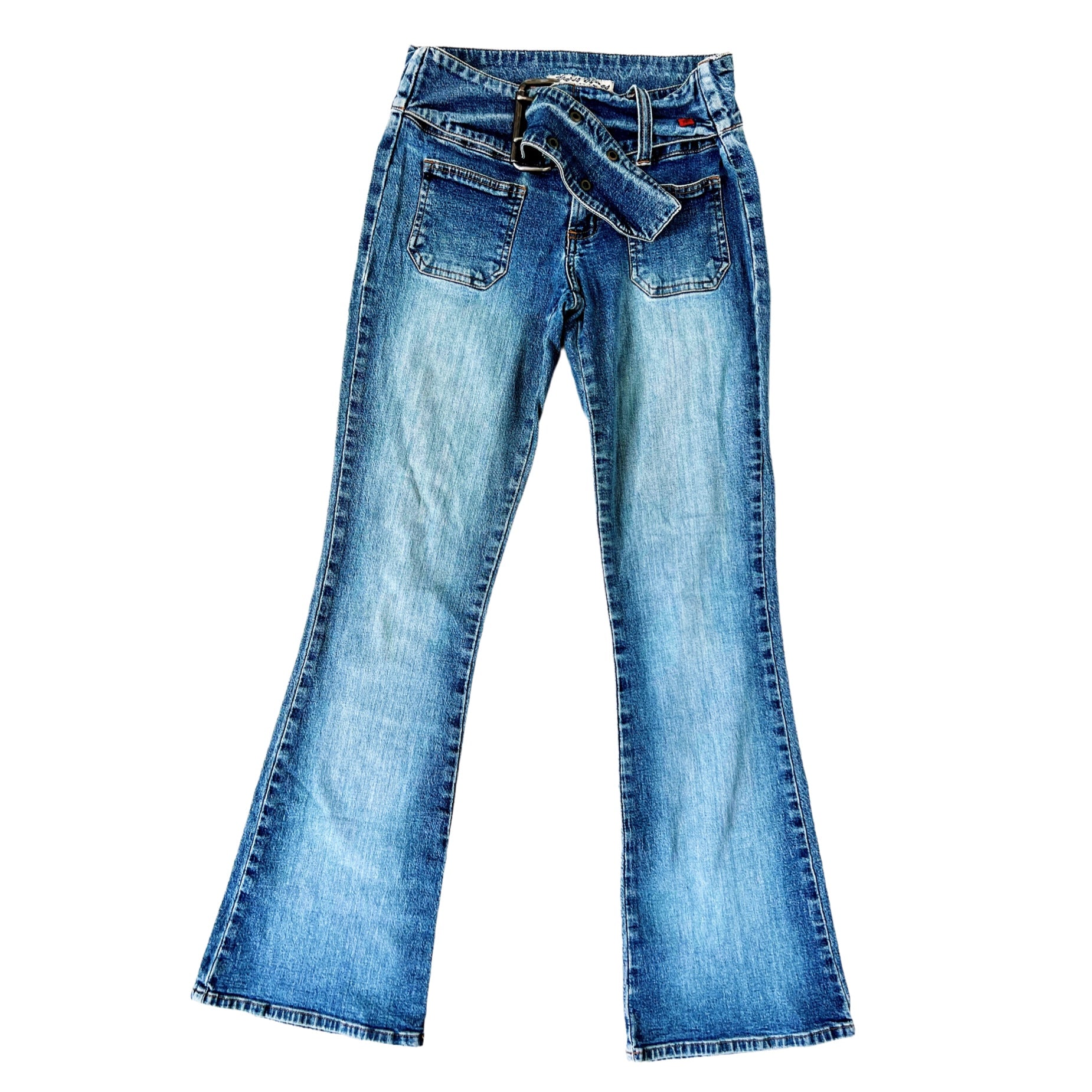 Vintage Jumbo Buckle Jeans (XS)