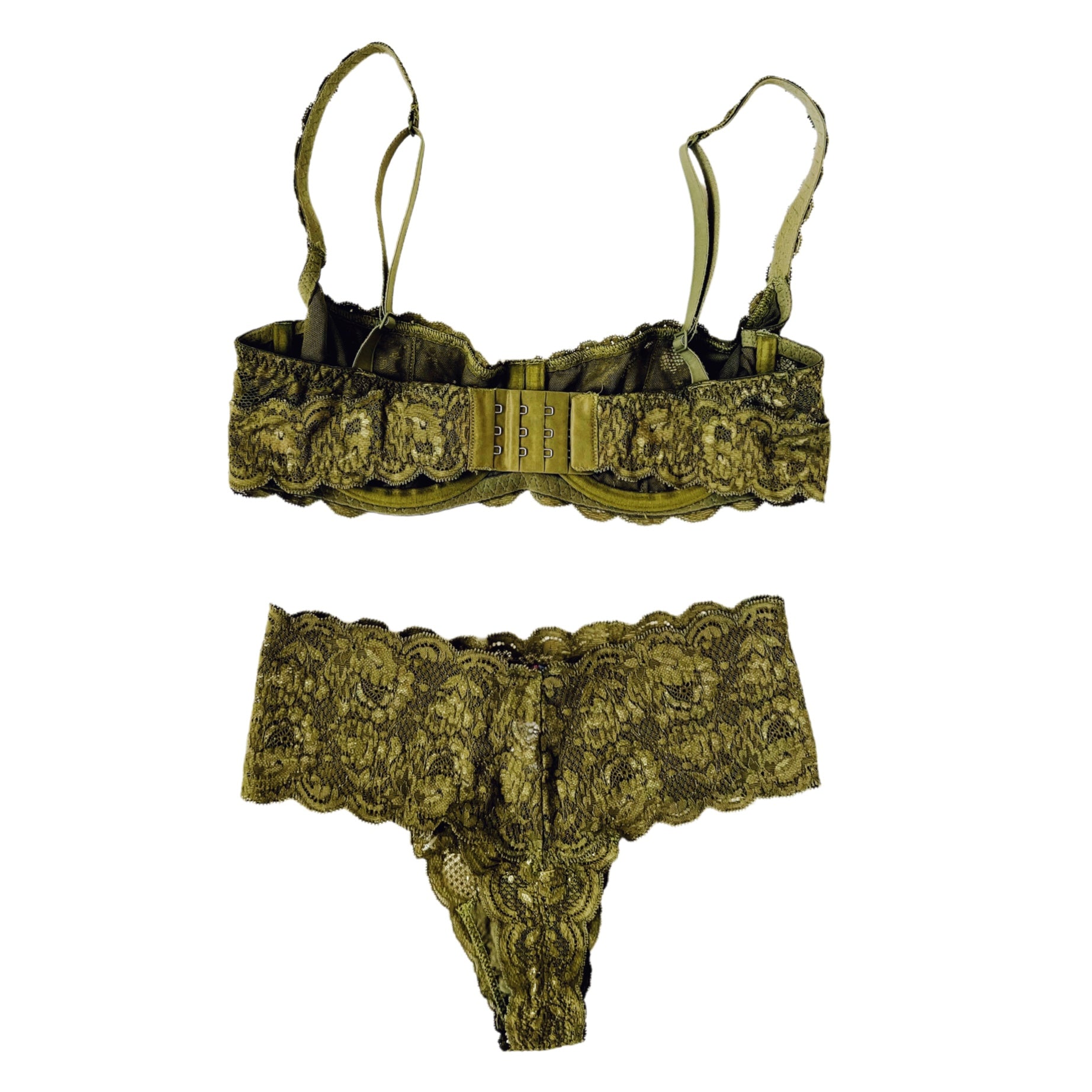 Cosabella Mossy Green Lingerie Set (S)