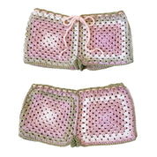 Fairy Floss Crochet Shorts (M)