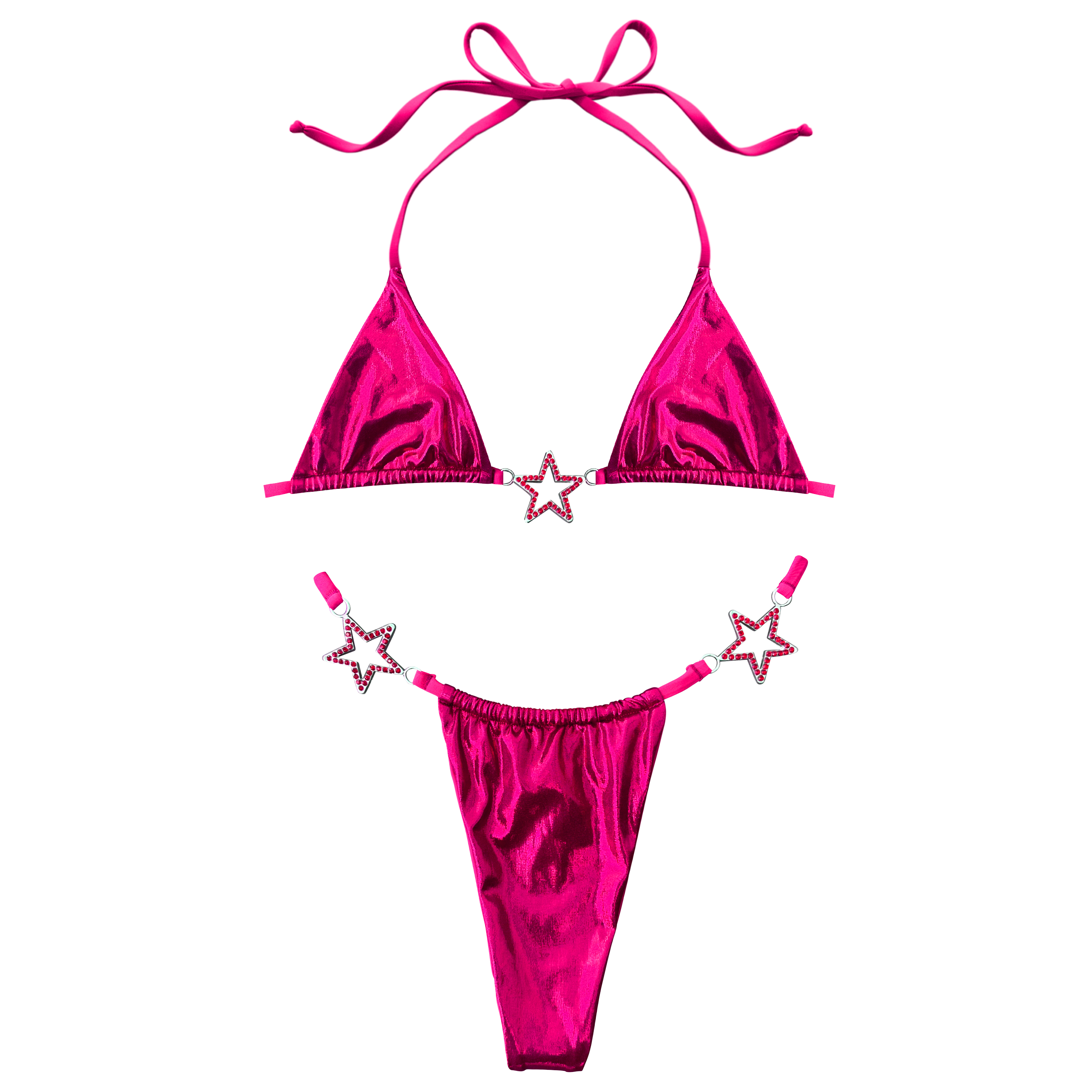 Charmed Bikini Top Hot Pink (XS-XL)