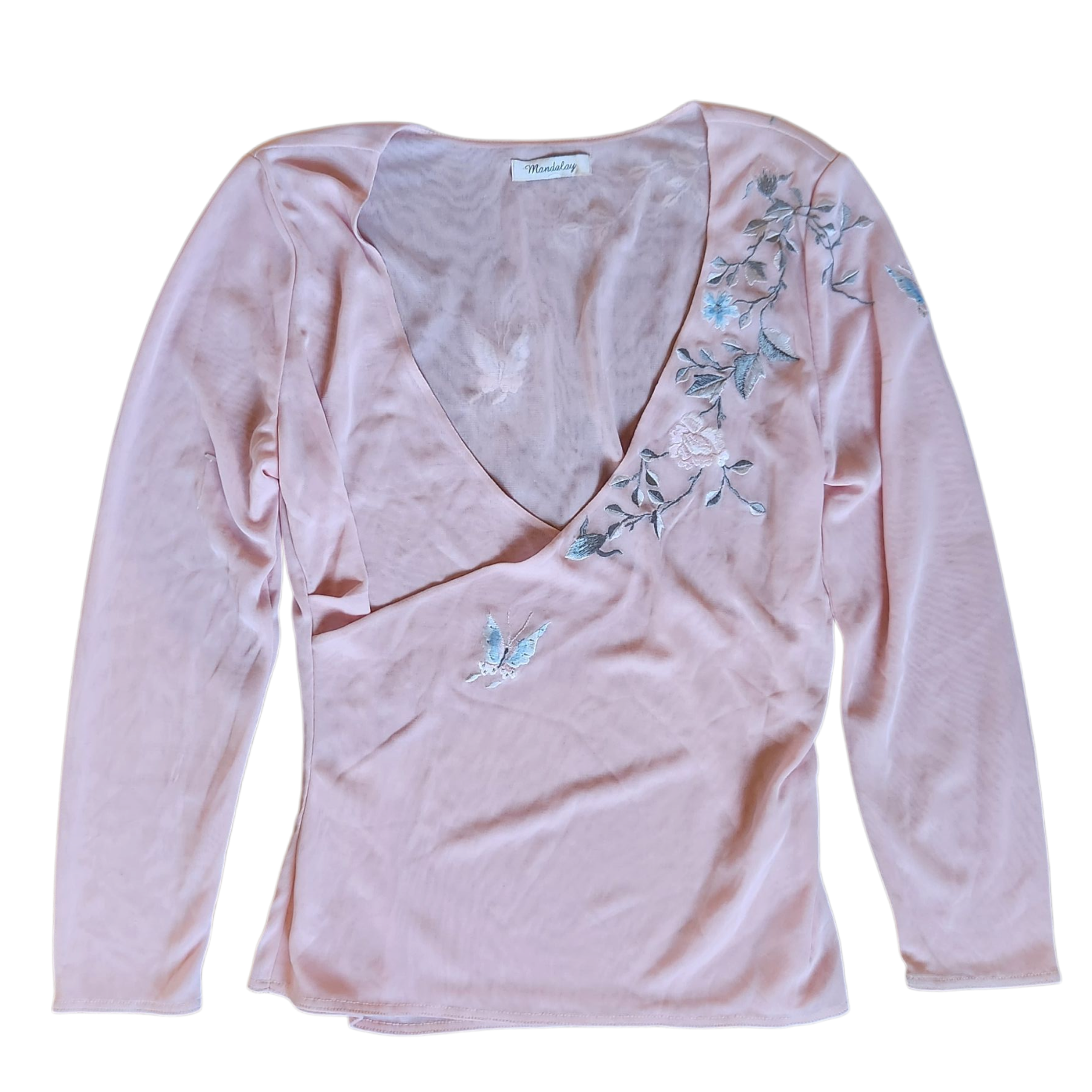 Mandalay Sheer Blush Blouse (S)