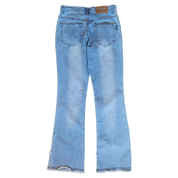 Light Wash Distressed Flares (S)