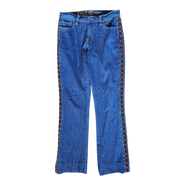 Y2K Dark Wash Studded Jeans (S)