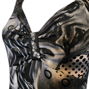 Y2K Cyber Airbrush Graphic Dress (S)