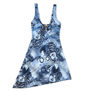 Y2K Cyber Airbrush Graphic Dress (S)
