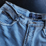 Light Wash Distressed Flares (S)