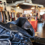 Black Feux-Alligator Chrome Bag