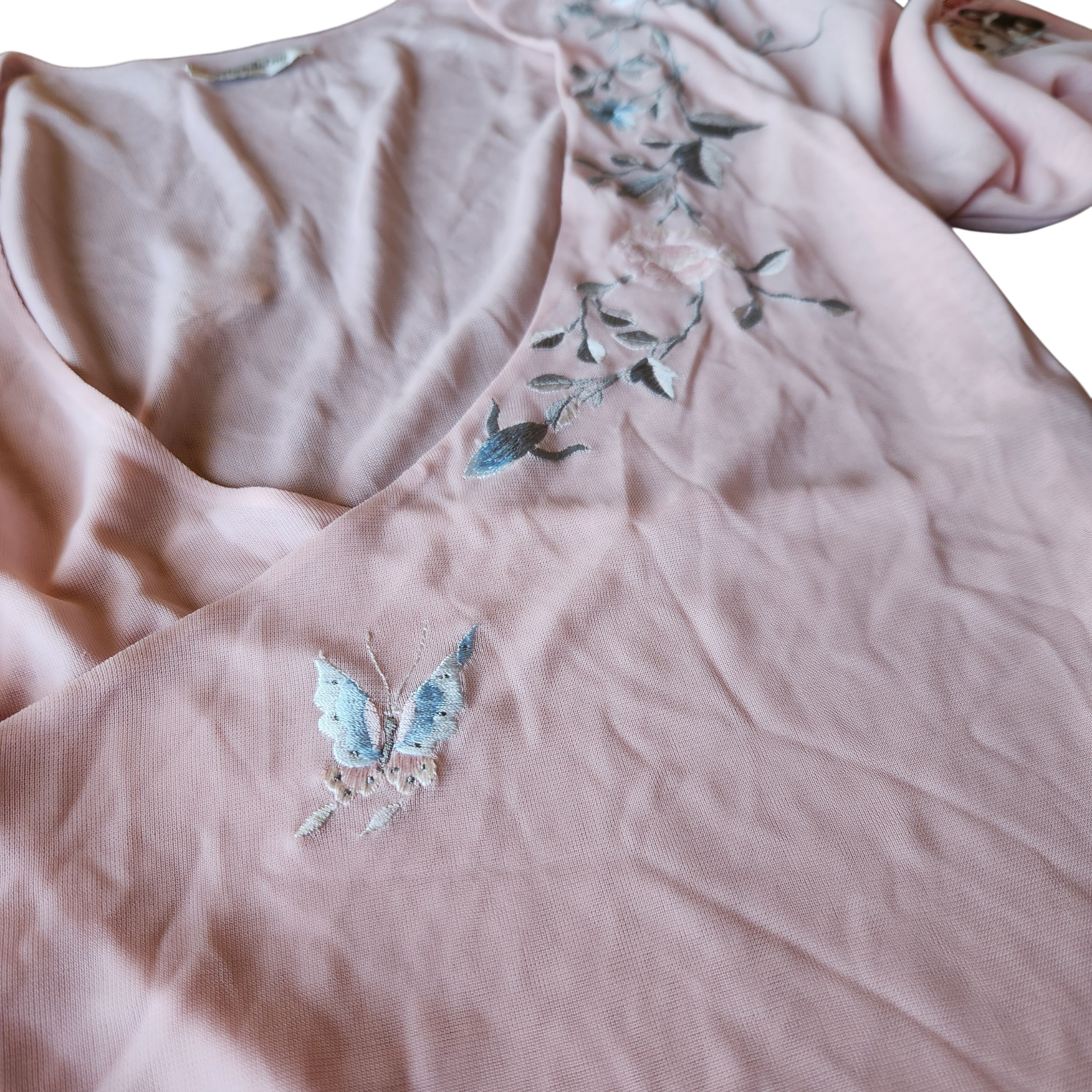 Mandalay Sheer Blush Blouse (S)