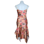 Floyd Red and Gold Midi Dress by Smith (M)