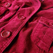 Deep Red Corduroy Jacket (XL)