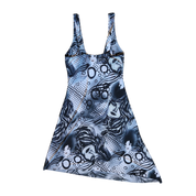 Y2K Cyber Airbrush Graphic Dress (S)