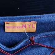 Italian Faux Denim Embellished Capris (S)