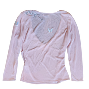 Mandalay Sheer Blush Blouse (S)