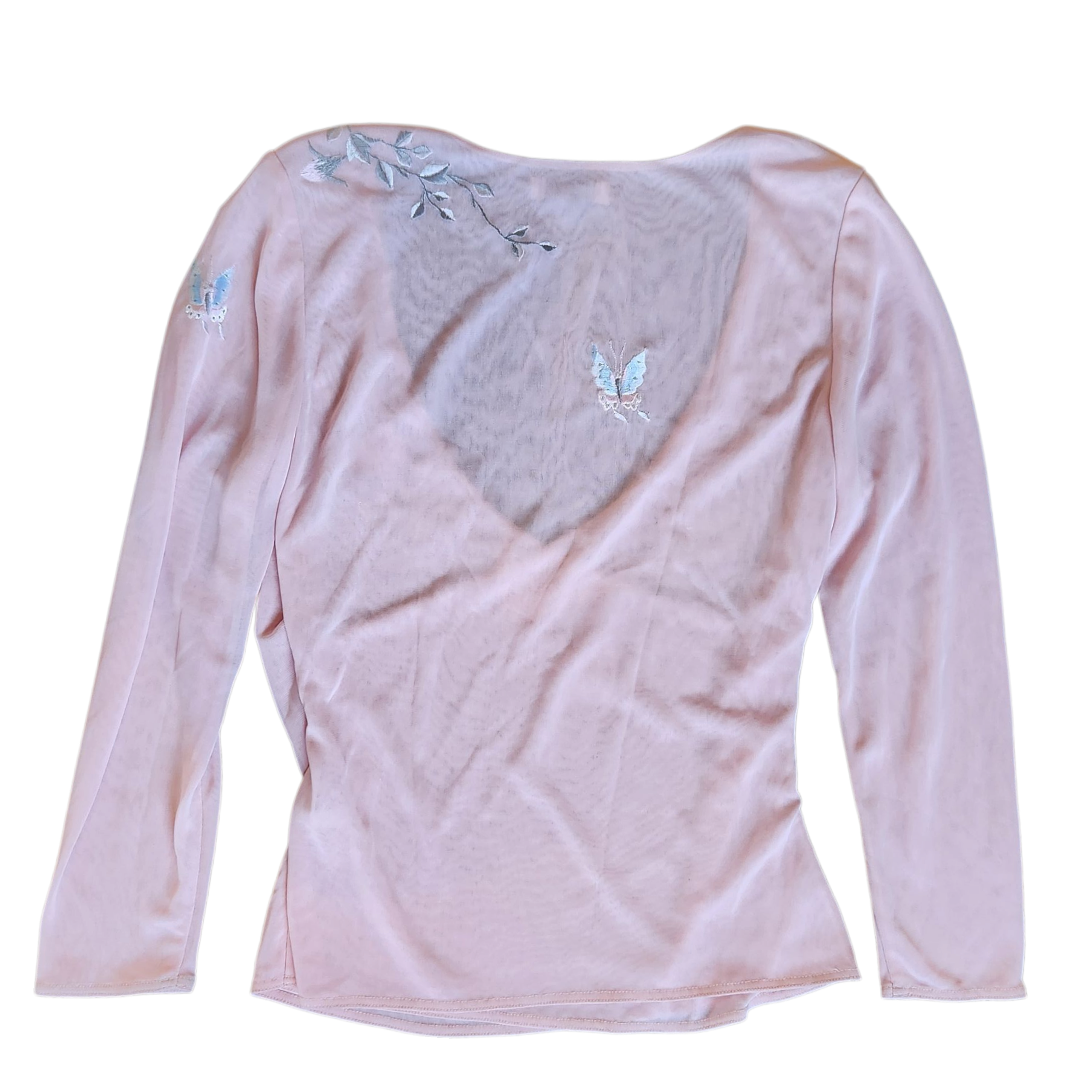 Mandalay Sheer Blush Blouse (S)