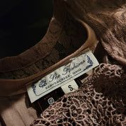 Lacy Taupe Maxi Dress (S)