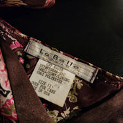 Y2K Brown and Pink Midi Dress (M)