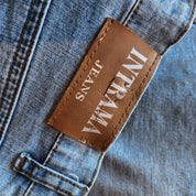 Light Wash Distressed Flares (S)