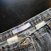 Y2K Rhinestone Gray Denim Jeans