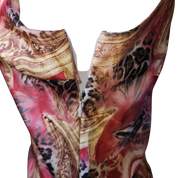 Floyd Red and Gold Midi Dress by Smith (M)