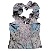 Anne Fontaine Ruffle Halter Top (M)