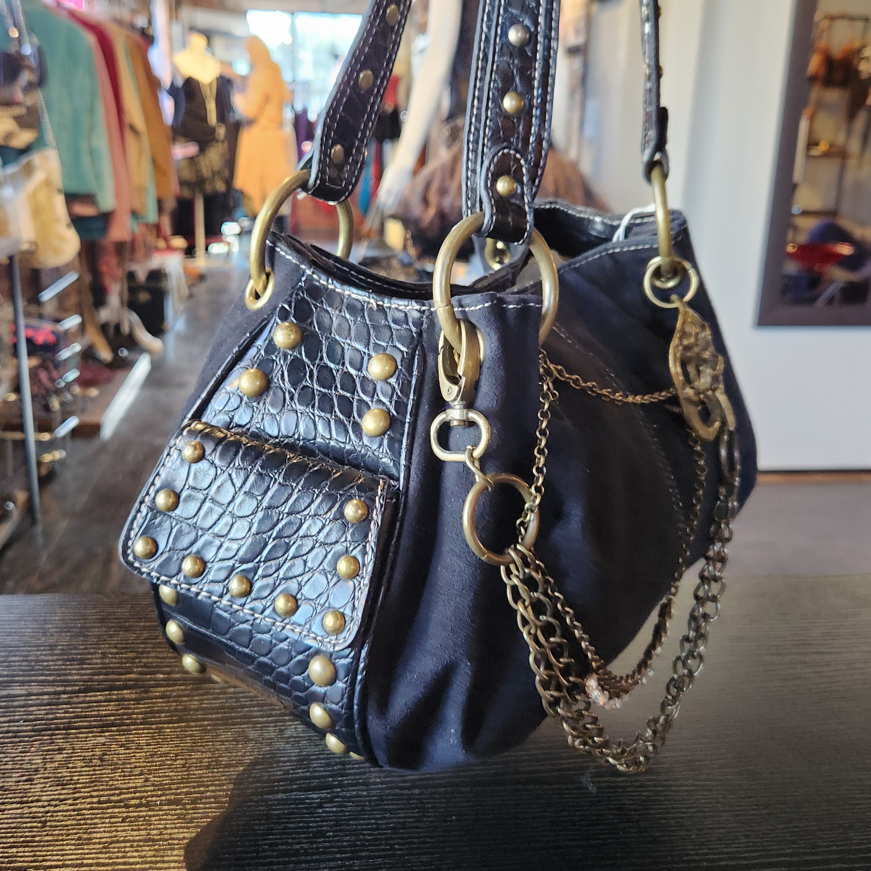 Sexy Gold Studded Bag