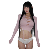 . ݁₊ ⊹ sherbet, plain milk sweater