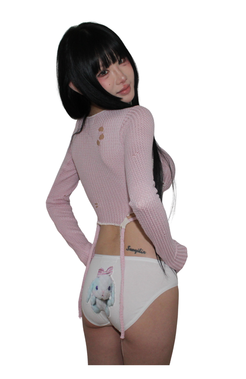 . ݁₊ ⊹ sherbet, plain milk sweater