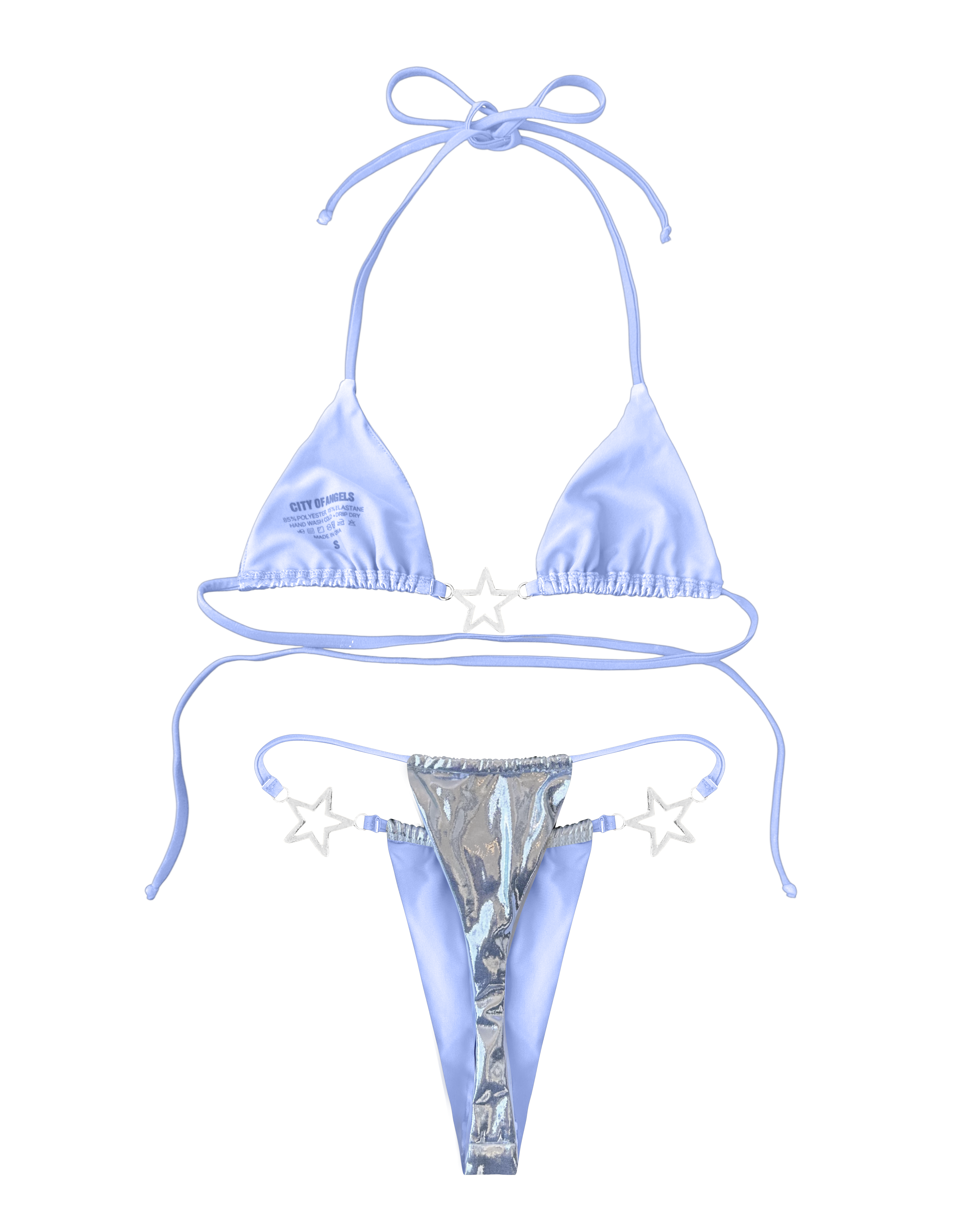 Charmed Bikini Top Silver (XS-XL)