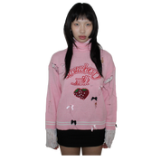 ,,✩,strawe,,berry mίlk sweater,✩,,