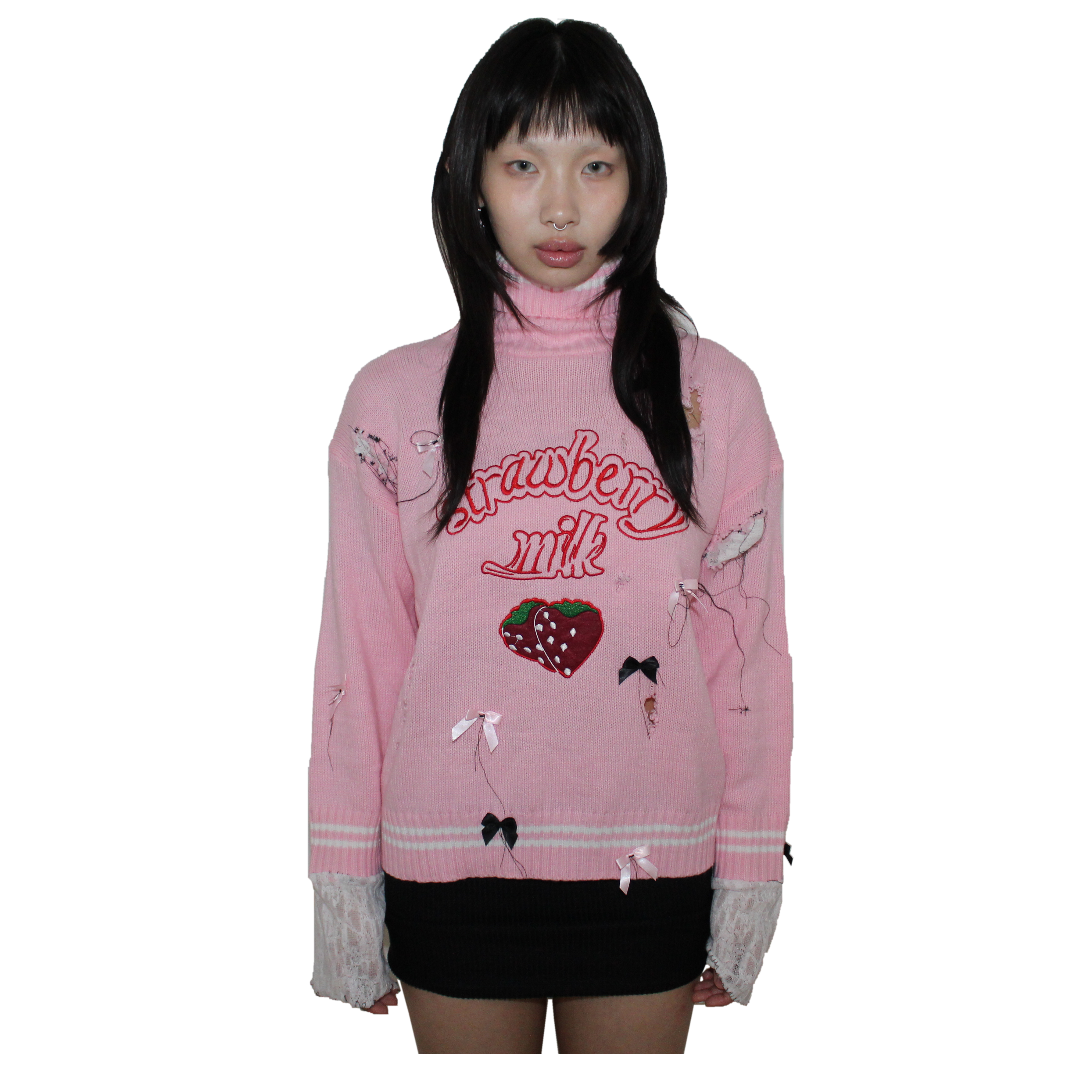 ,,✩,strawe,,berry mίlk sweater,✩,,