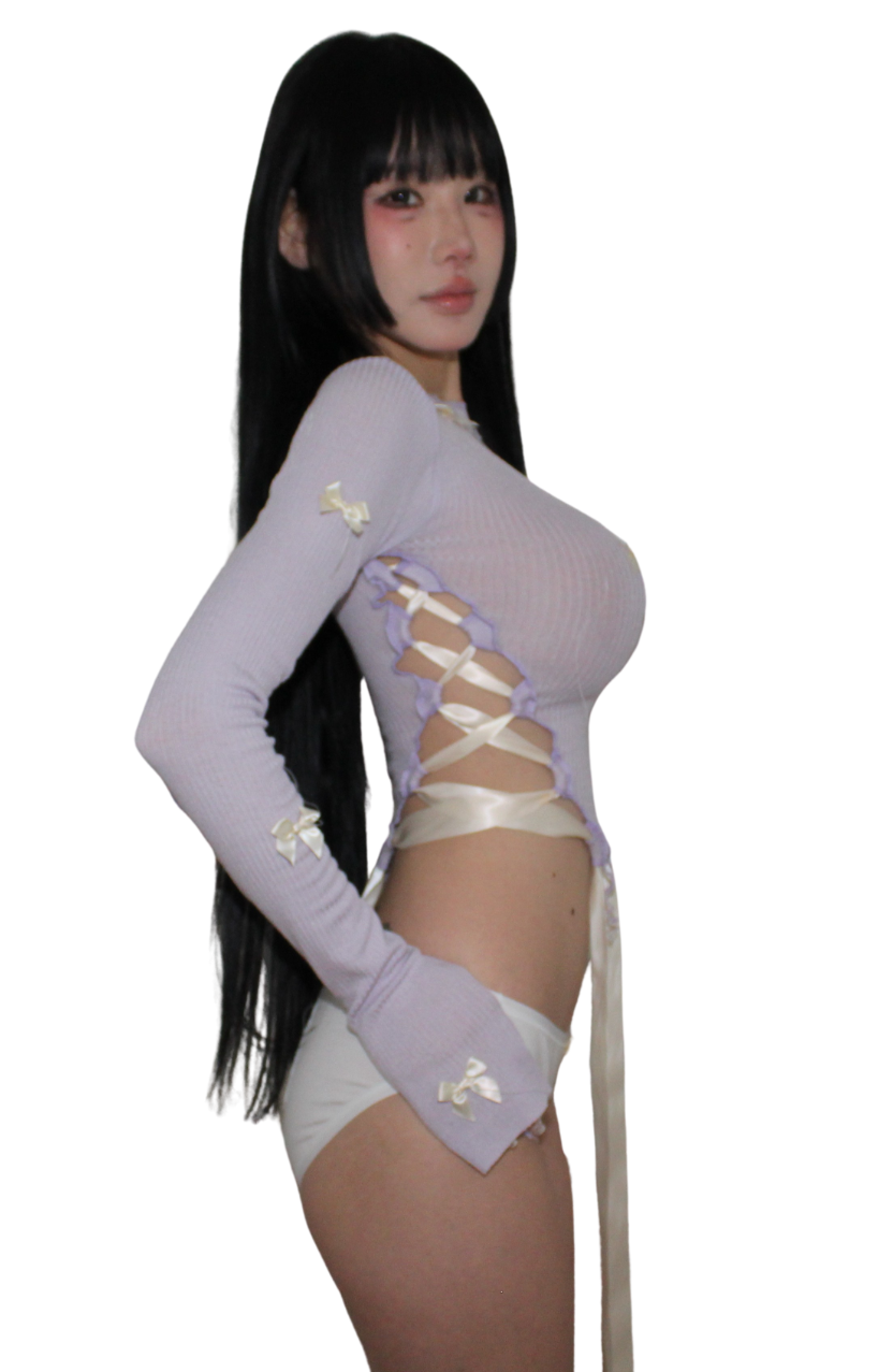 . ݁₊ ⊹ . ݁˖ . ݁ Ube , milk sweater