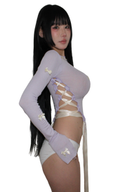 . ݁₊ ⊹ . ݁˖ . ݁ Ube , milk sweater