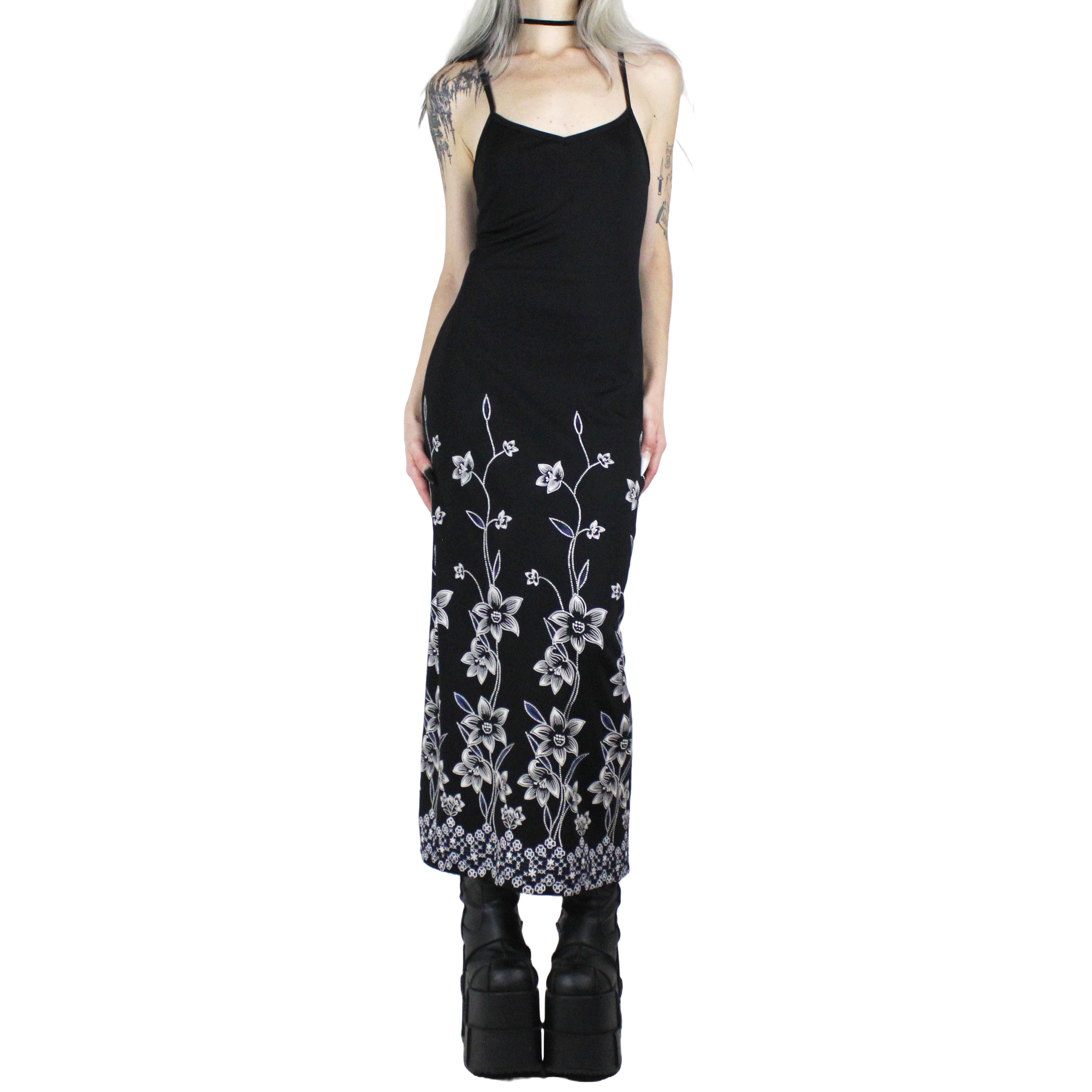 90s Floral Maxi Dress (S) – Holy Thrift