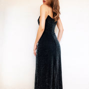 Sparkly Rhinestone Cutout Gown