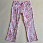00s cherry blossom jeans (XL)